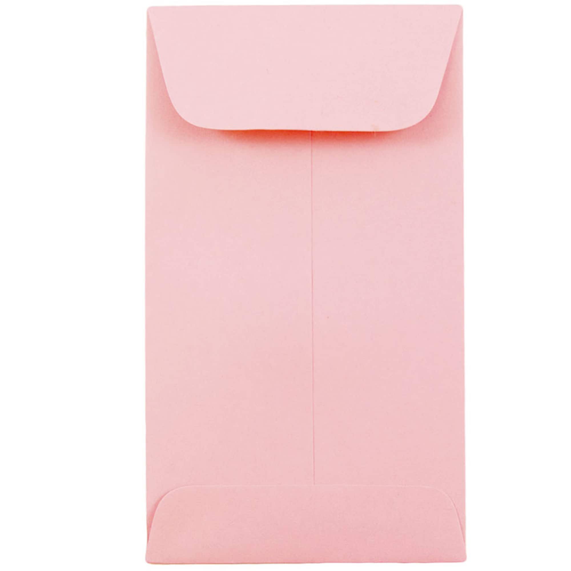 JAM Paper 3.125" x 5.5" Pastel Baby Coin Business Envelopes